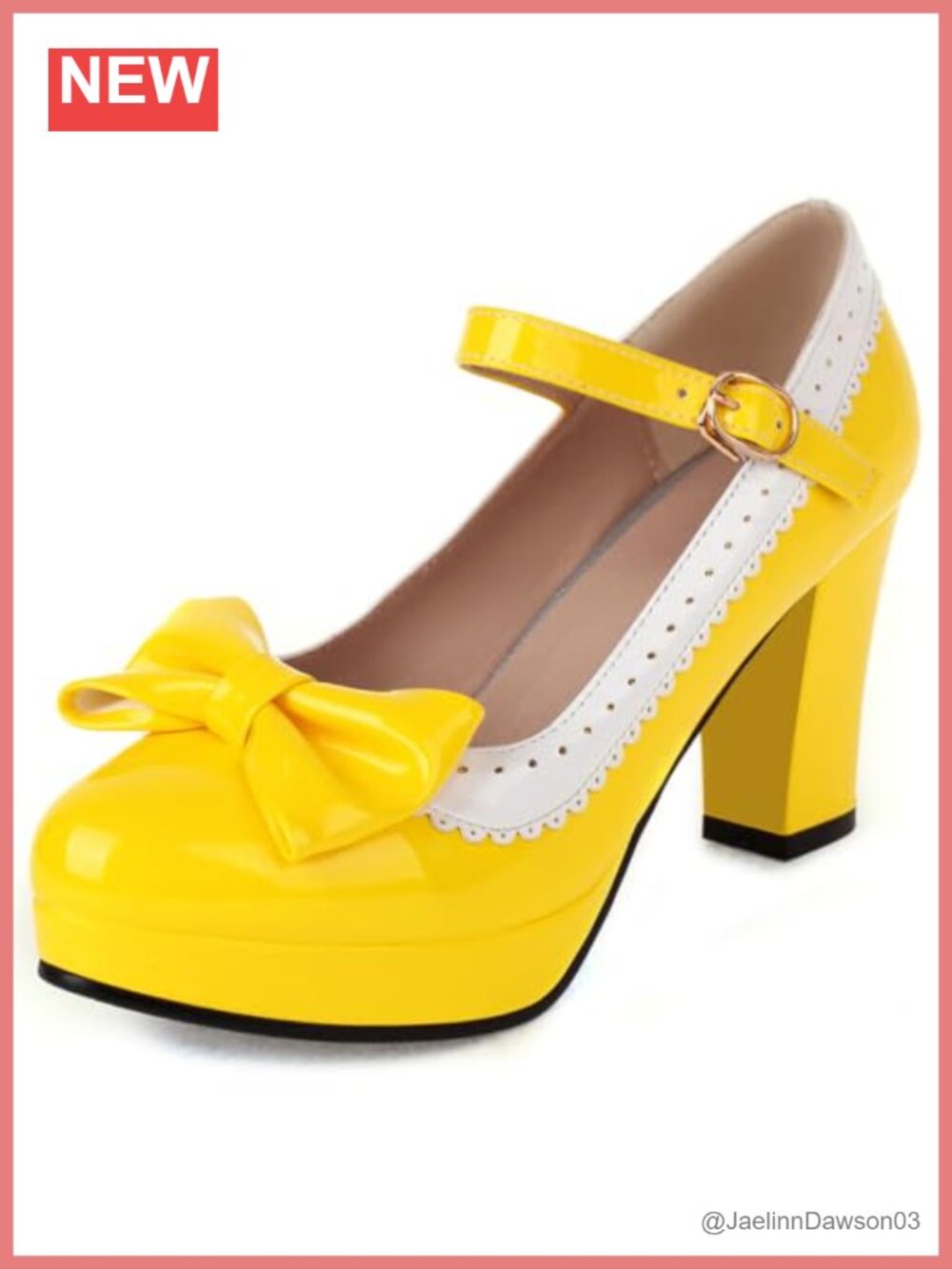 Lolita Platform Pumps Round Toe Mary Jane Heels Synthetic 3.54in